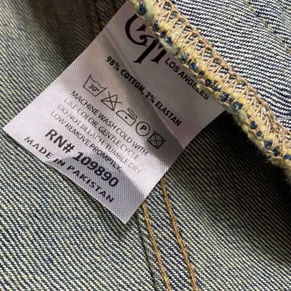 Heroes Motors Legendary Denim Jean Motorcycle Jacket Mens size Medium New - Picture 8 of 11